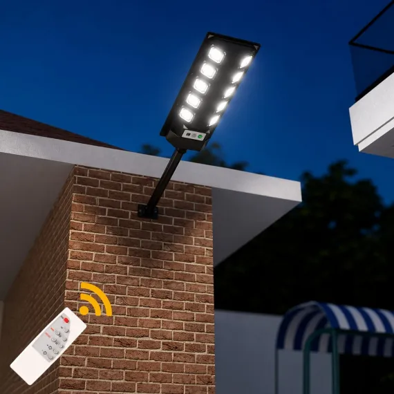Lampă solară stradală 60 cm cu 10 module LED si telecomandă [3]