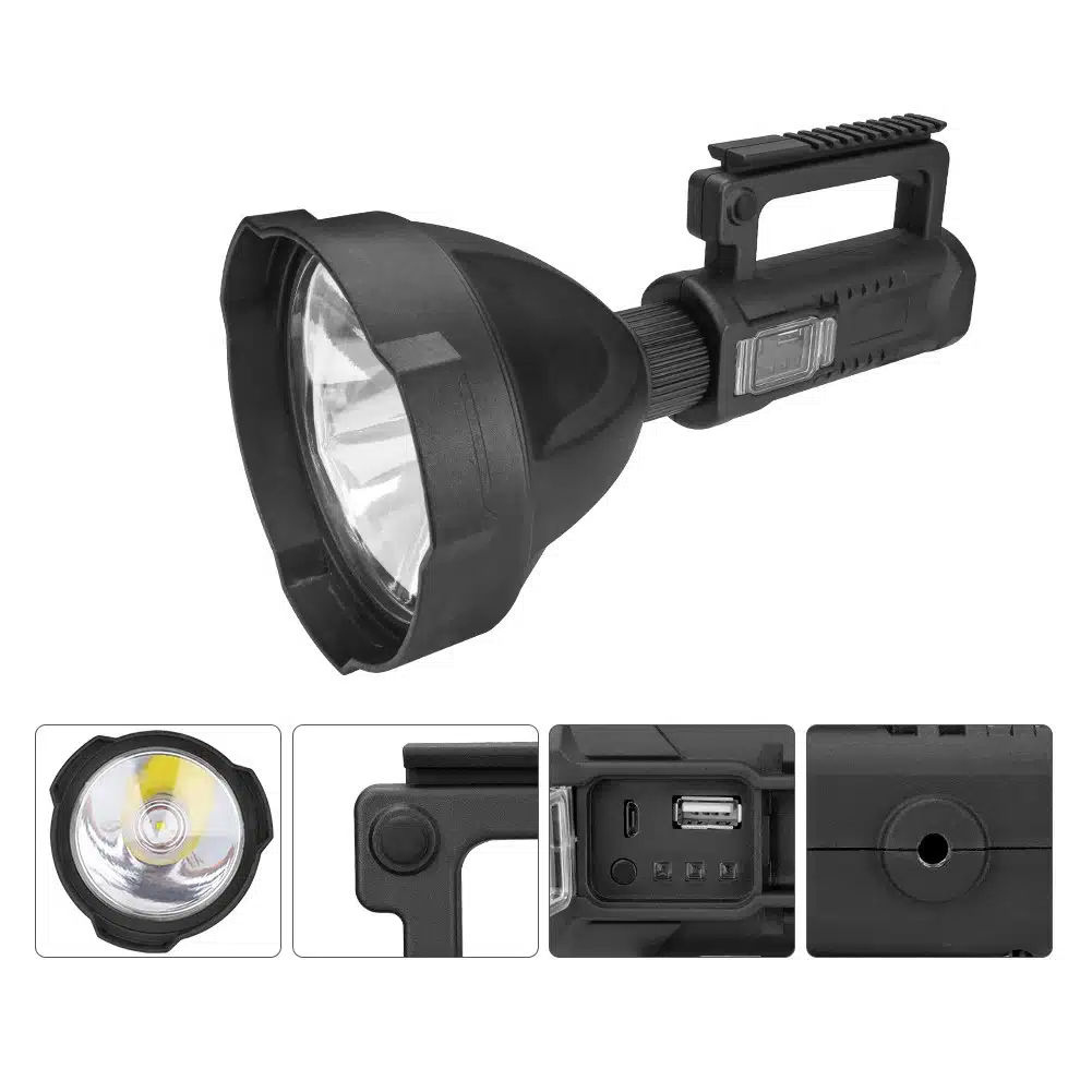 Lanternă LED profesională W591 cu trepied inclus și funcție powerbank [3]