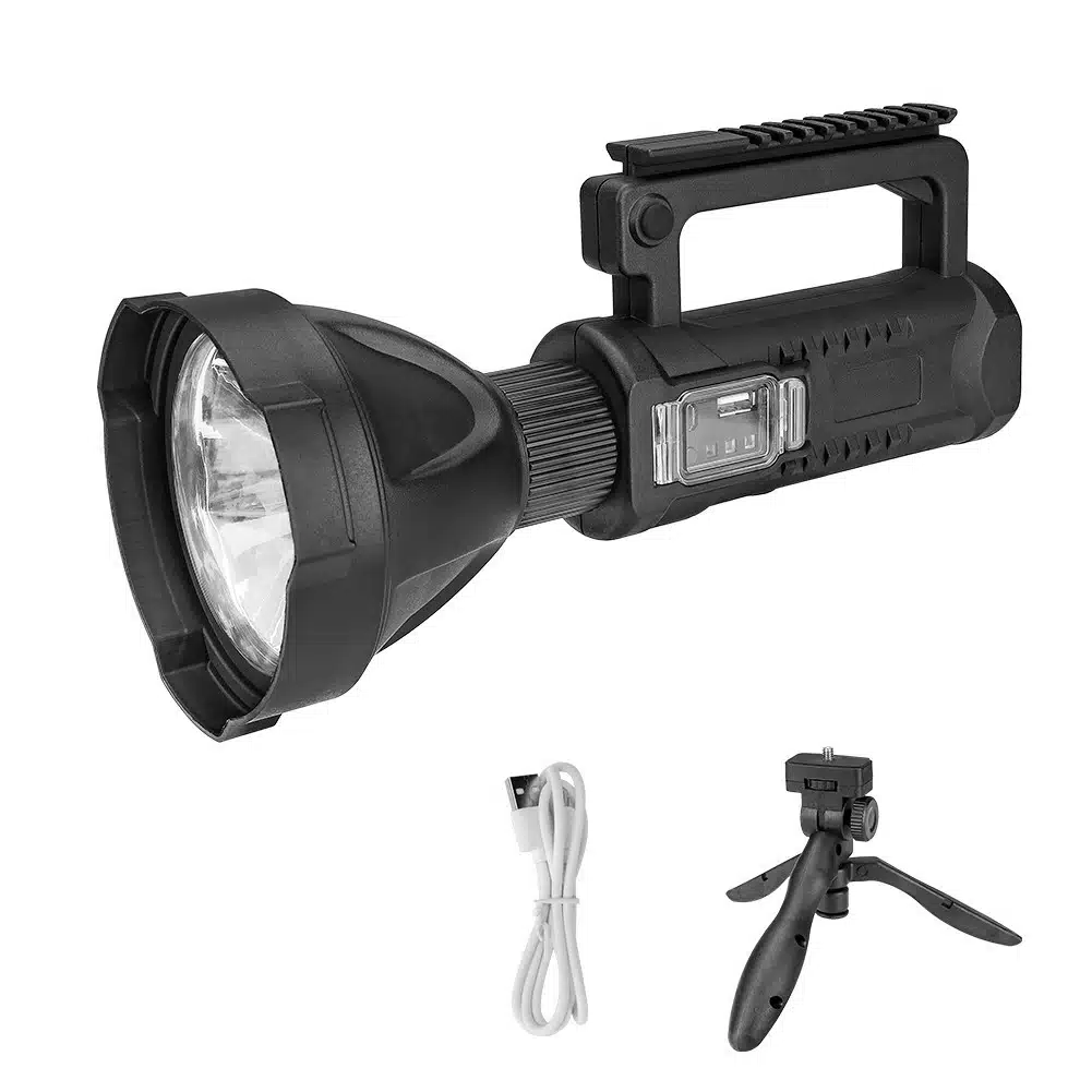 Lanternă LED profesională W591 cu trepied inclus și funcție powerbank [4]