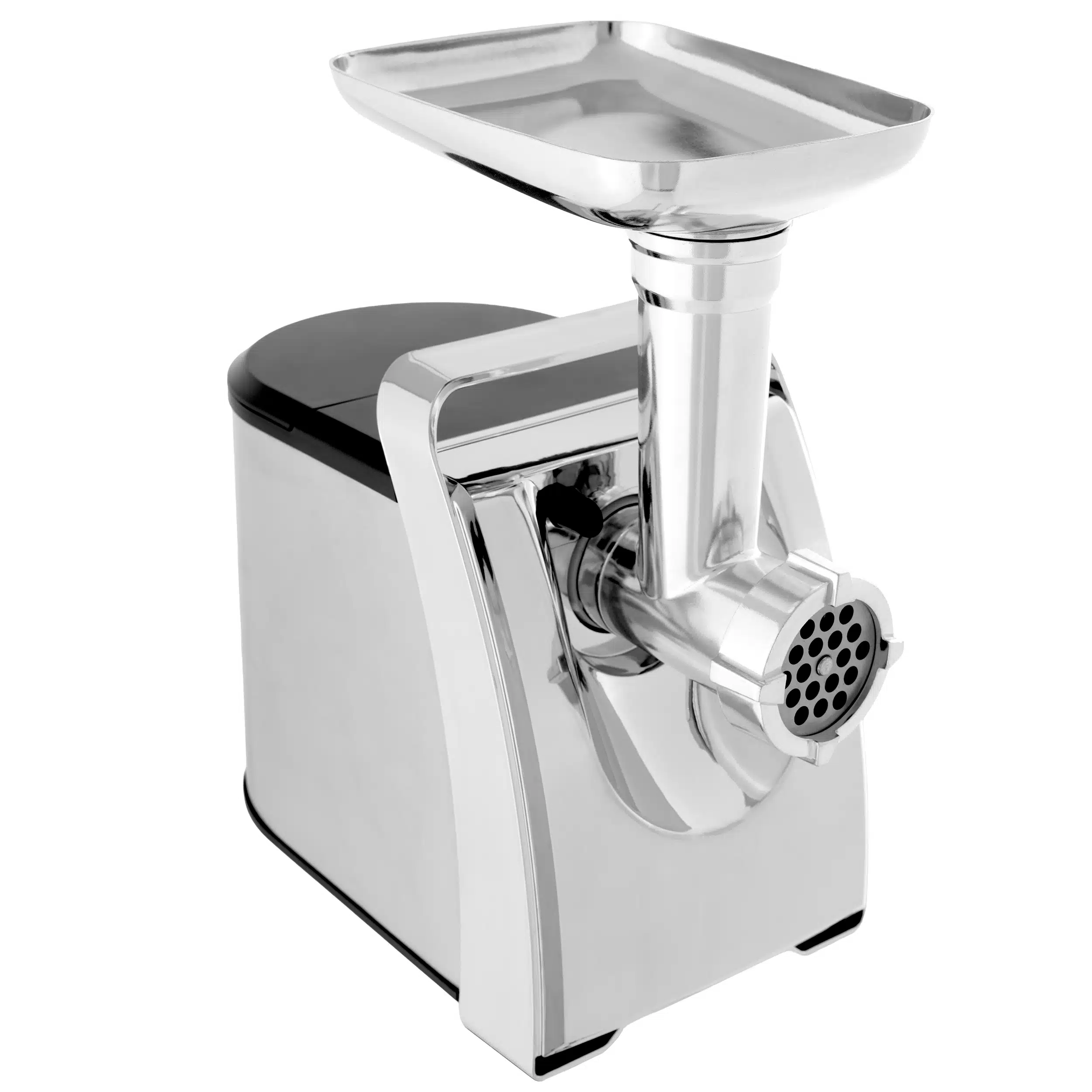 Mașină de tocat carne electrică din inox cu putere de 1200W, accesorii pentru cârnați și 3 site incluse [3]