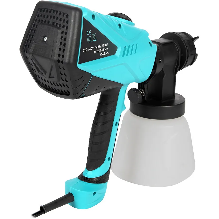 Pistol de vopsit electric 600W Bibica Edition cu rezervor mare de 1000 ml pentru zugrăvit și amenajări [2]