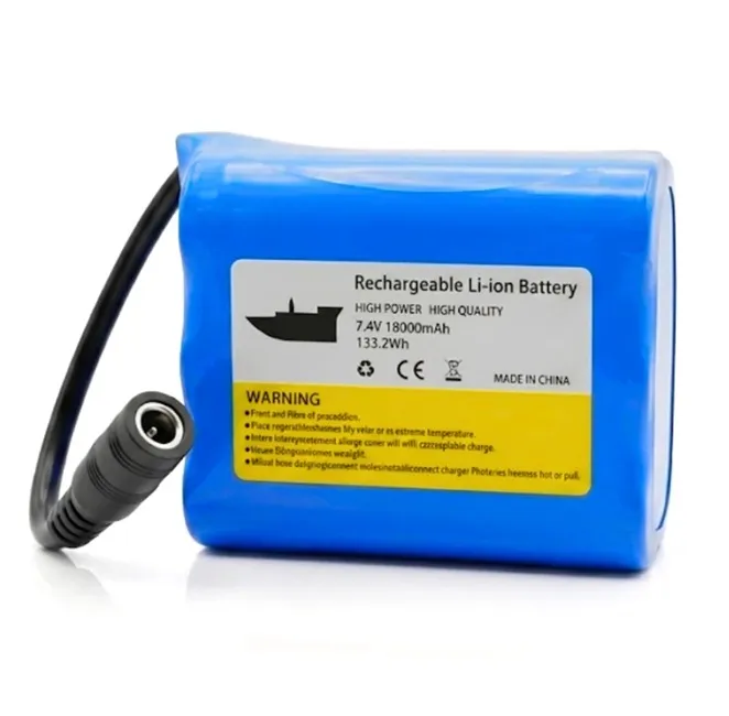 Acumulatori bărci plantat - Acumulator universal Li-Ion 18000mAh și 7.4V pentru navomodel și barcă de plantat momeală cu autonomie de 6 ore