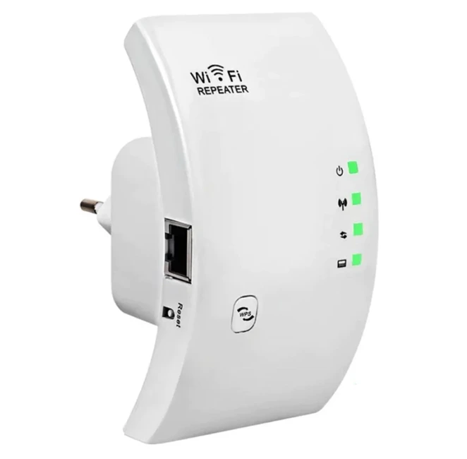 Electronice & electrocasnice - Amplificator semnal Wi-Fi Repeater Bibica Edition de priză cu viteză 300 Mbps și două antene interne
