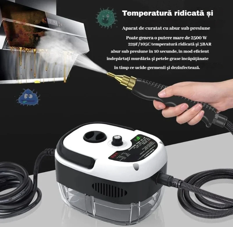Aparat profesional de curățat cu aburi 1200 ML Bibica Edition [4]