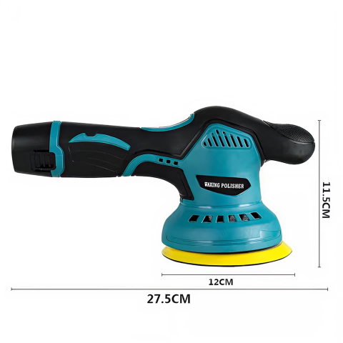 Aparat portabil de polish auto profesional Bibica Edition, culoare neagră, cu ecran digital, mâner ergonomic și doi acumulatori de 48V incluși [2]