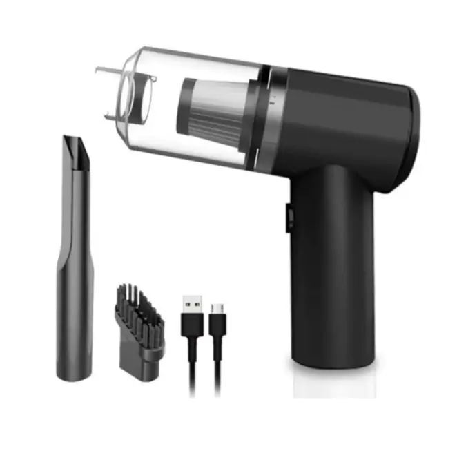 Electronice & electrocasnice - Mini-Aspirator Portabil 2 în 1 pentru Casă și Mașină, Fără Fir, cu Funcție de Aspirare și Suflare Aer
