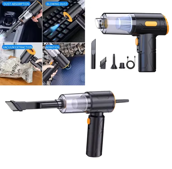 Aspiratoare - Aspirator portabil și auto fără fir 4 în 1 model pistol 120W