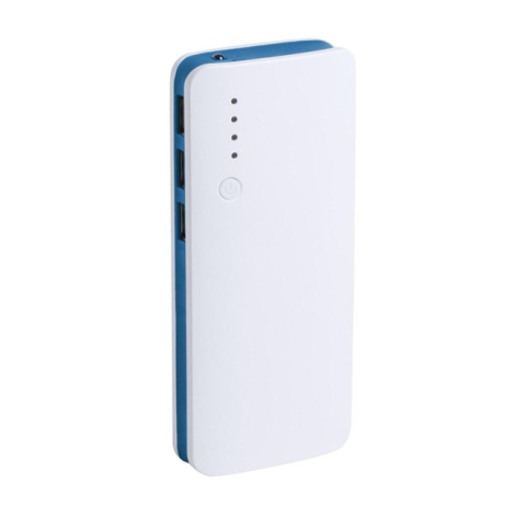 Baterii externe - Baterie externă de 20.000 mAh cu 3 porturi USB și design slim