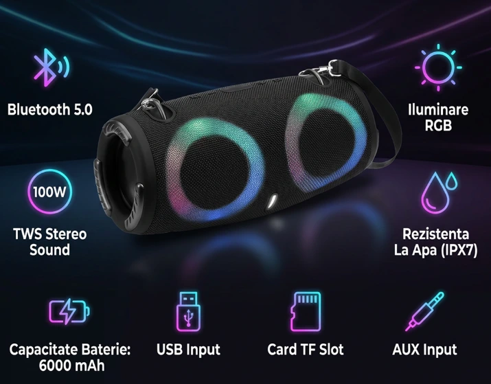 Boxă portabilă Charge 6 Bibica Edition cu conexiune Bluetooth 5.0 [1]