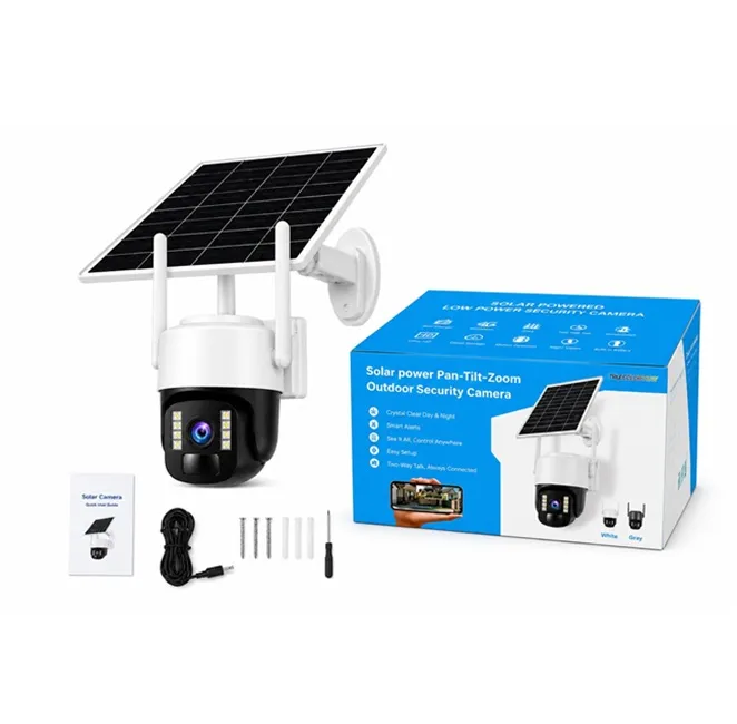 Kit complet cameră de supraveghere inteligentă 4G cu panou solar și acumulator de 12.000 mAh din gama Bibica Edition [0]