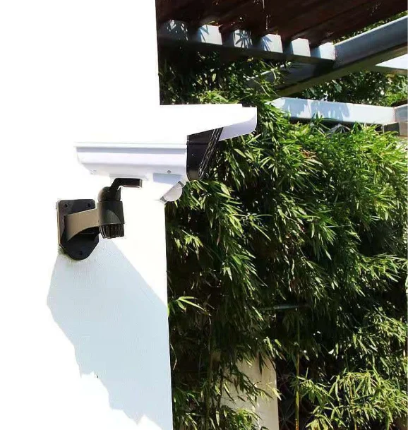 Lampă solară LED de perete cu senzor de mișcare și design cameră de supraveghere falsă Bibica Edition, 77 LED SMD, culoare albă [6]