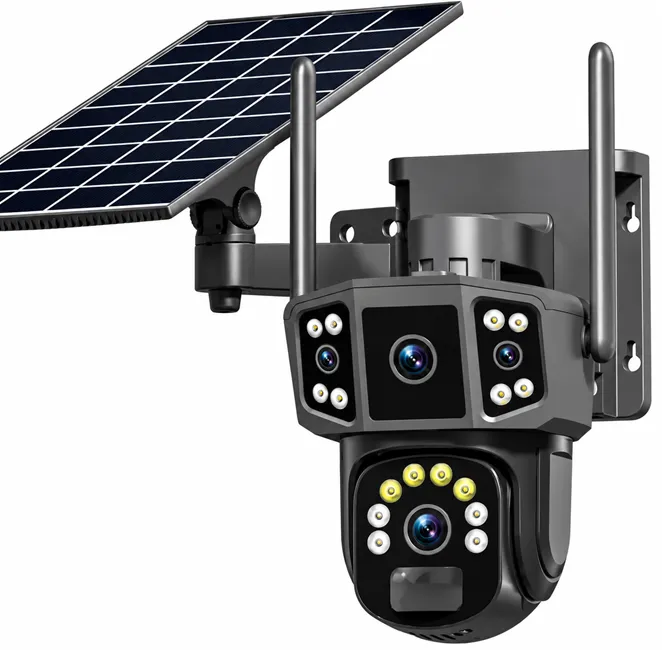 Camere video - Cameră de supraveghere 4G cu panou solar și Dual Lens Bibica Edition