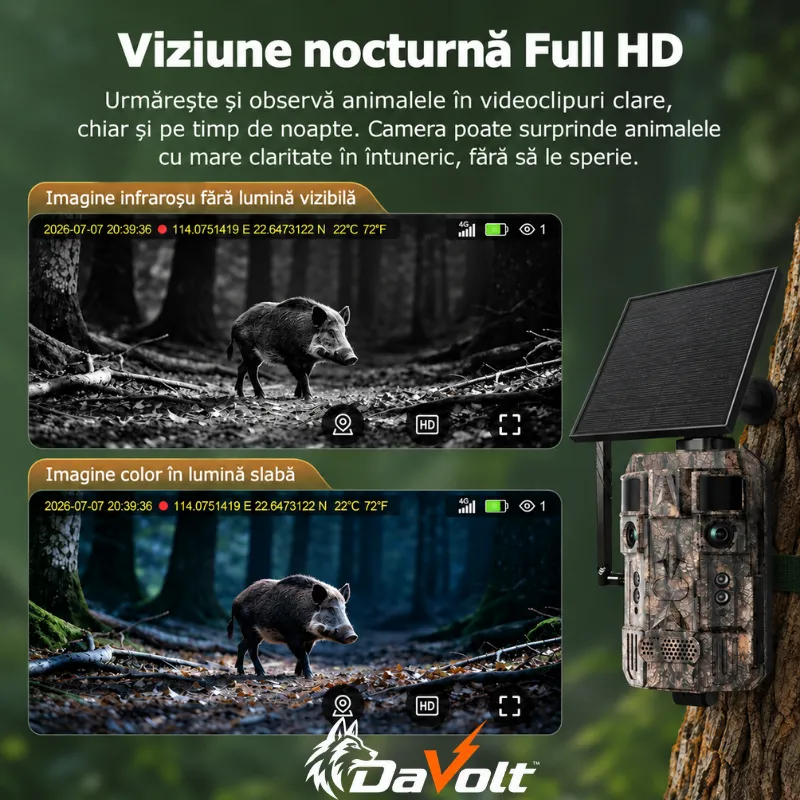 Cameră vânătoare 4G Hunting Pro Max dotată cu microfon și difuzor încorporat [2]