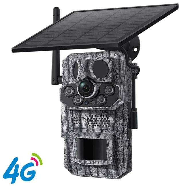 Camere video - Cameră de supraveghere vânătoare 4G Hunting Pro Tri-Sensor cu panou solar de 5W inclus, din gama Bibica