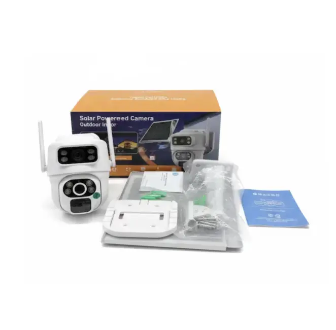 Camere Video 4G - Cameră de supraveghere Dual Lens 4G Bibica Edition cu alimentare solară