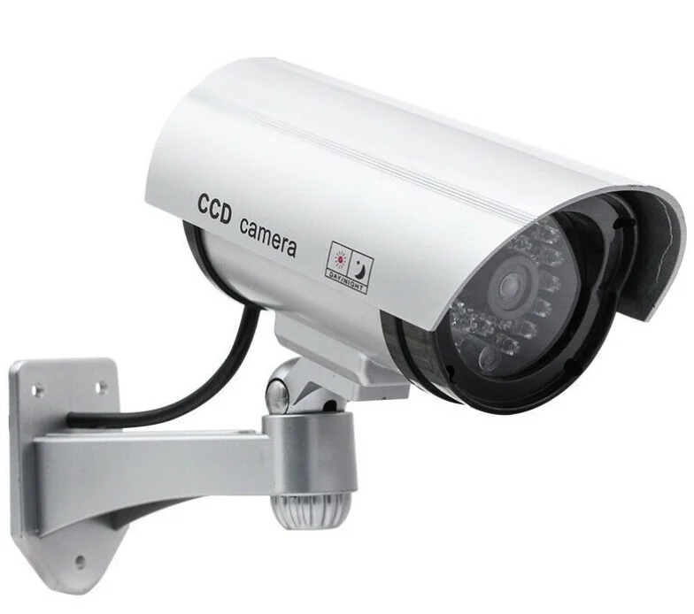 Cameră de supraveghere falsă profesională cu LED rosu intermitent și finisaj argintiu Bibica Edition, corp 17 x 8 cm [2]