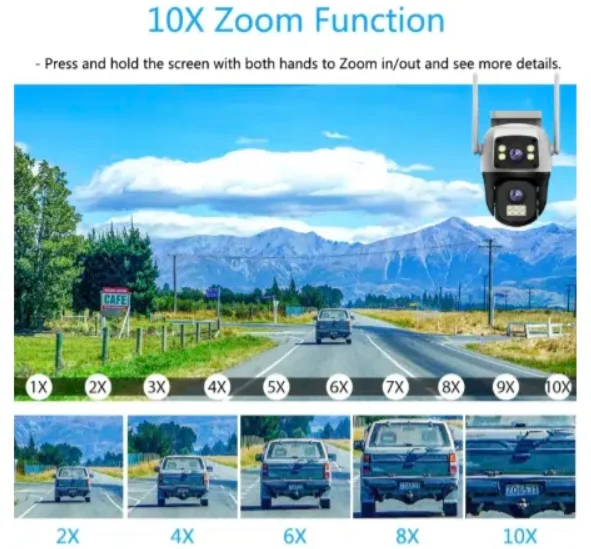 Cameră supraveghere Wi-Fi duală 4MP Bibica Edition cu două antene [2]
