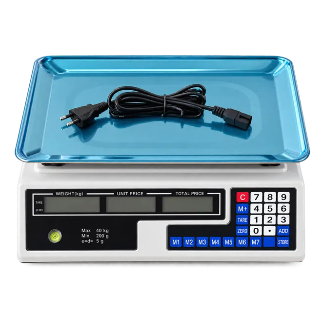 Cântare - Cântar electronic comercial de 40 kg Bibica Edition cu acumulator inclus