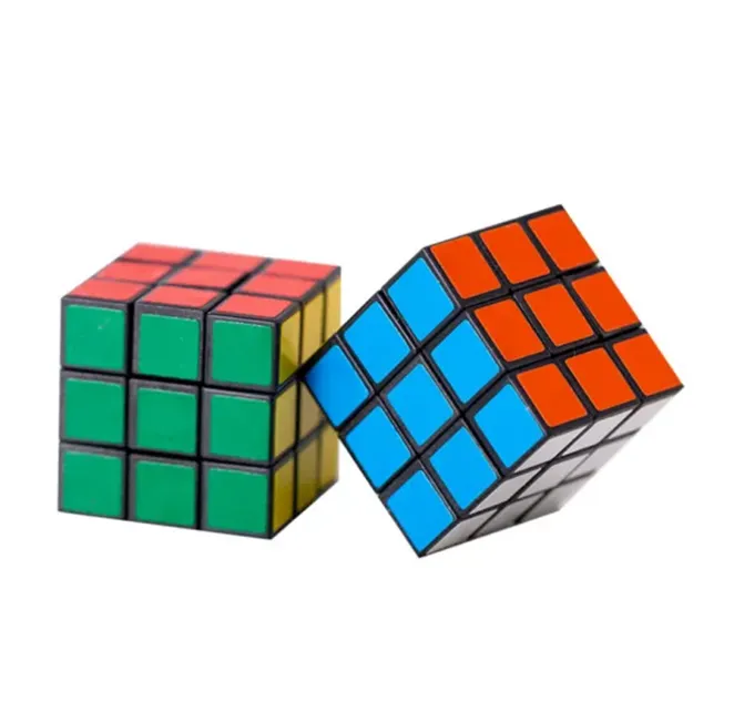 Jocuri & jucării - Cub Rubik 3x3 Interactiv Multicolor 6x6 cm Bibica Edition