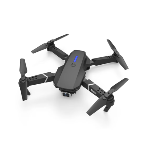 Camere video Wi Fi - Drona portabila, cu picioare pliabile, cu camera 4k, Video si poze, Telecomanda cu suport telefon, aplicatie pentru telefon, Baterie 3.7V 1800mAh, Distanta 80-100m, Negru