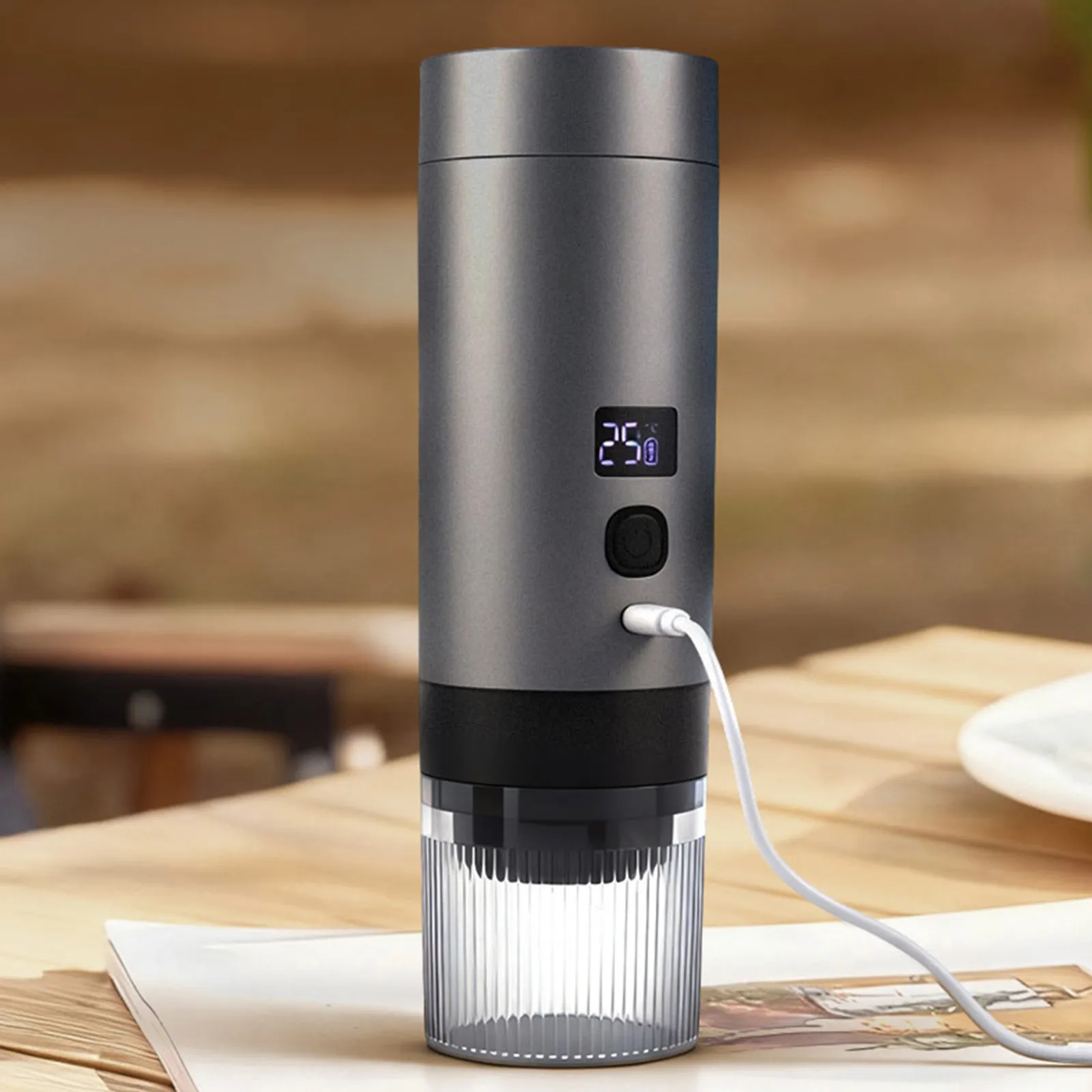 Espressor Portabil Tobi 3 în 1, 72W, Încălzire la 90°C, pentru Capsule și Cafea Măcinată [4]