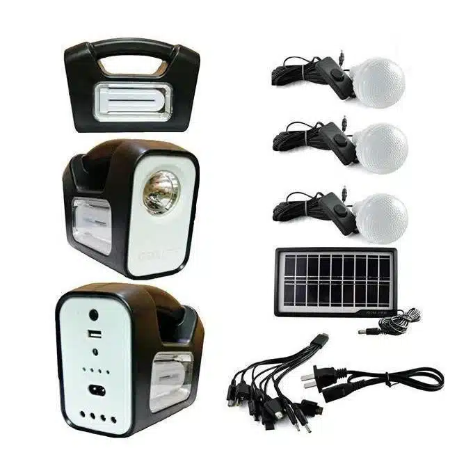 Kit Solar Portabil Camping Bibica Edition, 3 Becuri LED, Panou Solar, Port USB [2]