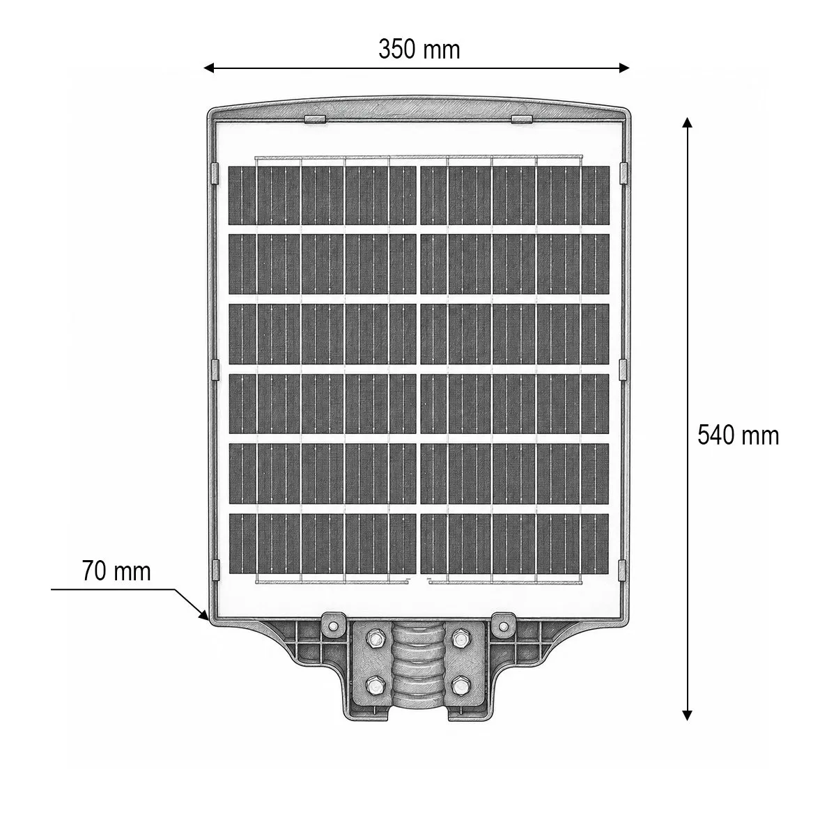 Lampă solară LED pentru iluminat stradal Breckner Germany de 500W [1]