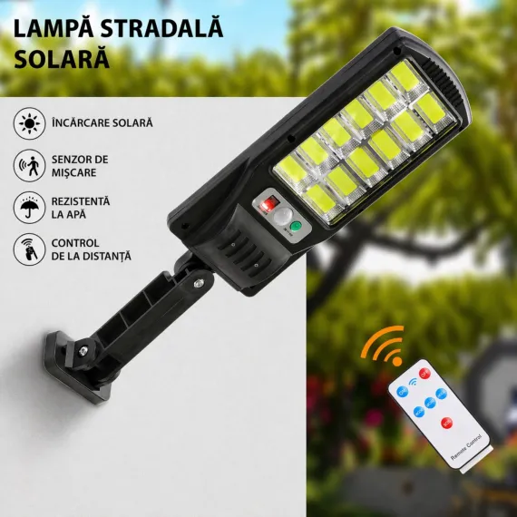 Lampă stradală solară LED 19.5x10cm Bibica Edition [2]