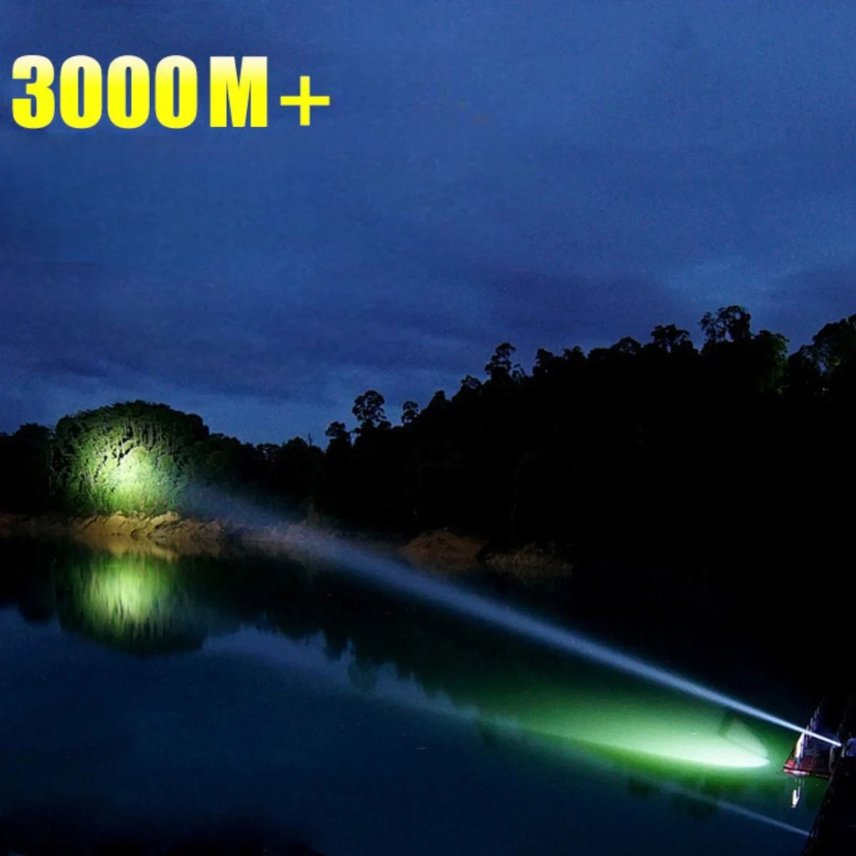 Lanternă profesională LED Bibica Edition cu afișaj digital și rază de 3000m [2]