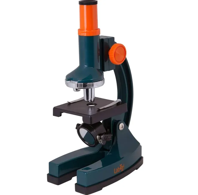 Binocluri - Microscop educațional pentru copii Levenhuk LabZZ M1 albastru și portocaliu, cu mărire 300x