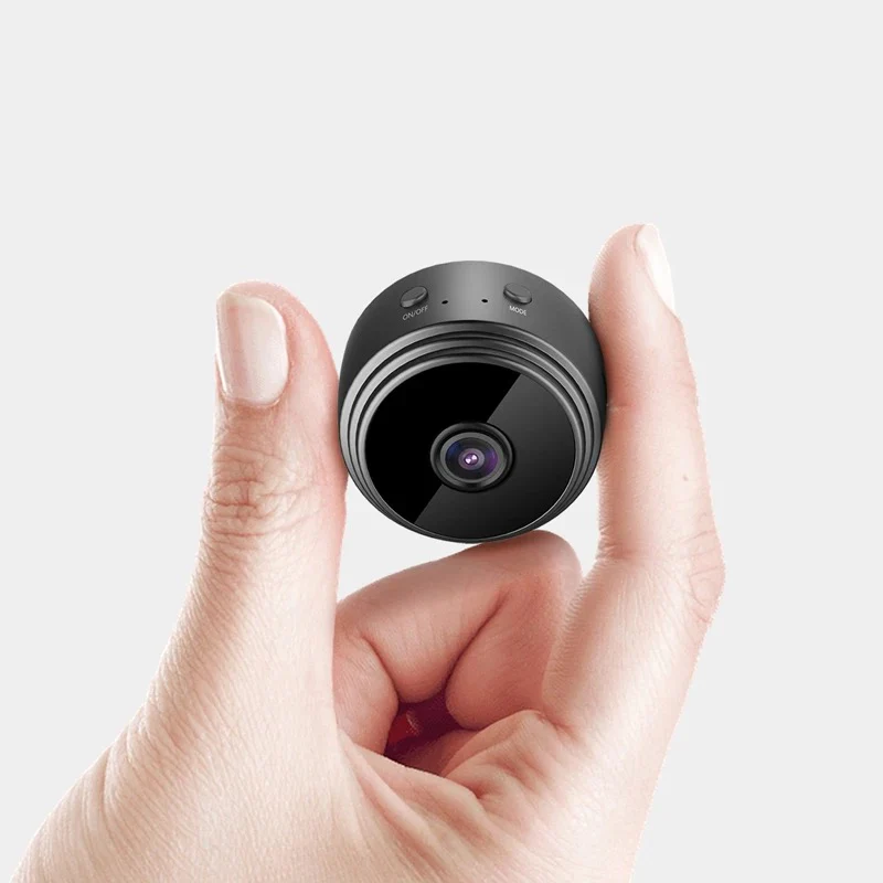 Mini cameră video Wi-Fi Bibica Edition de culoare neagră cu suport magnetic și unghi de vizualizare panoramic [4]