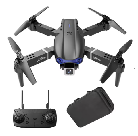 Drone - Mini Drona Quadcopter AKU cu 2 Camere Video, Conectare WiFi Aplicatie telefon mobil, Pliabila, Incarcare USB, Rotire 360 grade, Negru AK6001
