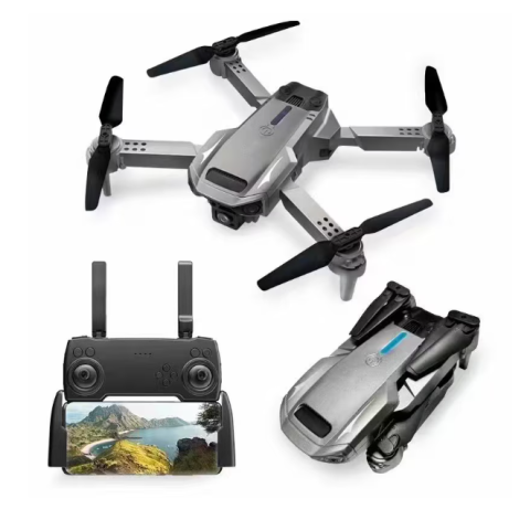 Drone - Mini Drona Quadcopter AKU cu Camera Video, Conectare WiFi Aplicatie telefon mobil, Pliabila, Incarcare USB, Rotire 360 grade, Negru AK6000