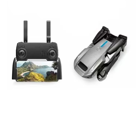 Mini Drona Quadcopter AKU cu Camera Video, Conectare WiFi Aplicatie telefon mobil, Pliabila, Incarcare USB, Rotire 360 grade, Negru AK6000 [2]