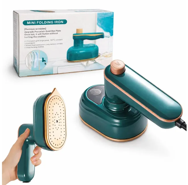Fiare și Stații de Călcat - Mini fier de călcat pliabil portabil 16cm Bibica Edition