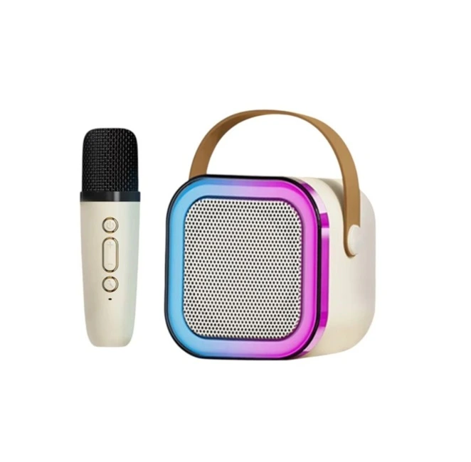 Electronice & electrocasnice - Mini sistem karaoke portabil Bibica Edition cu dimensiuni de 9x14 cm, include boxă audio și microfon