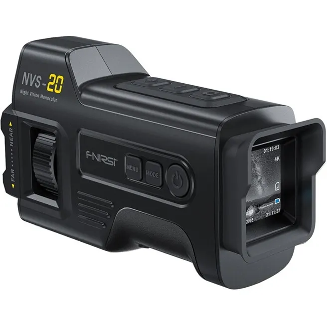 Articole vânătoare & pescuit - Dispozitiv Digital Vedere Nocturnă FNIRSI NVS-20, Filmare 4K, Foto 36MP, Zoom 6X, Infraroșu 850nm, Conectare USB-C
