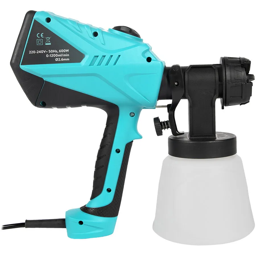 Pistol de vopsit electric 600W Bibica Edition cu rezervor mare de 1000 ml pentru zugrăvit și amenajări [2]