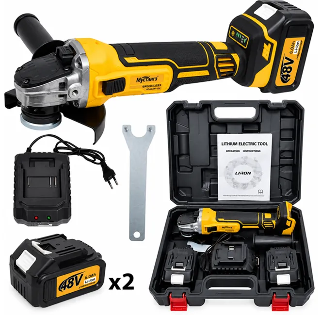 Unelte electrice - Polizor unghiular cu 2 acumulatori 48V Bibica Edition în trusă