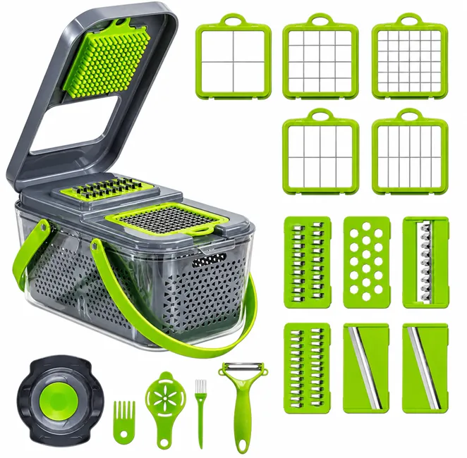 Accesorii bucătărie - Răzătoare Multifuncțională 22 Piese Legume