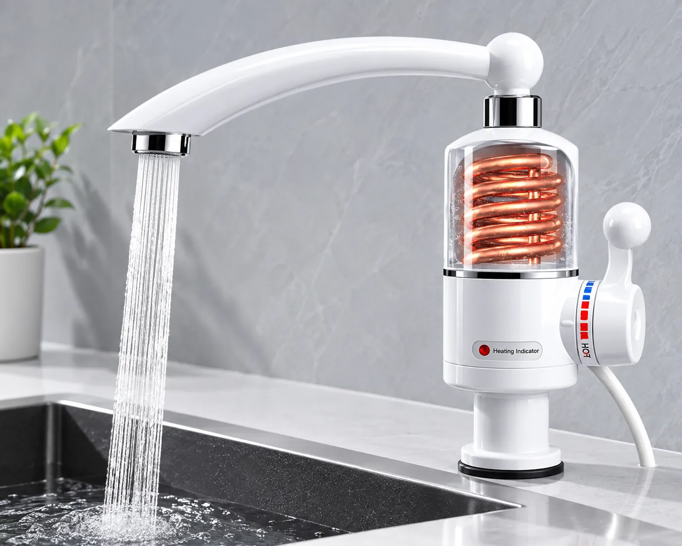 Robinet electric pentru apă caldă instant 3000W Bibica Edition [2]