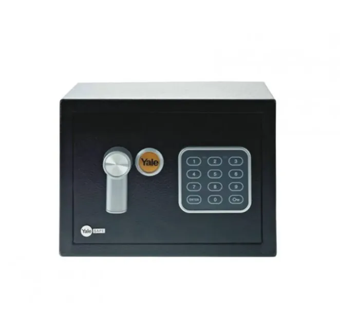 Seifuri - Seif electronic Yale Standard Rezidențial Mini cu dimensiuni 17x23x17cm, din oțel robust, dotat cu tastatură digitală