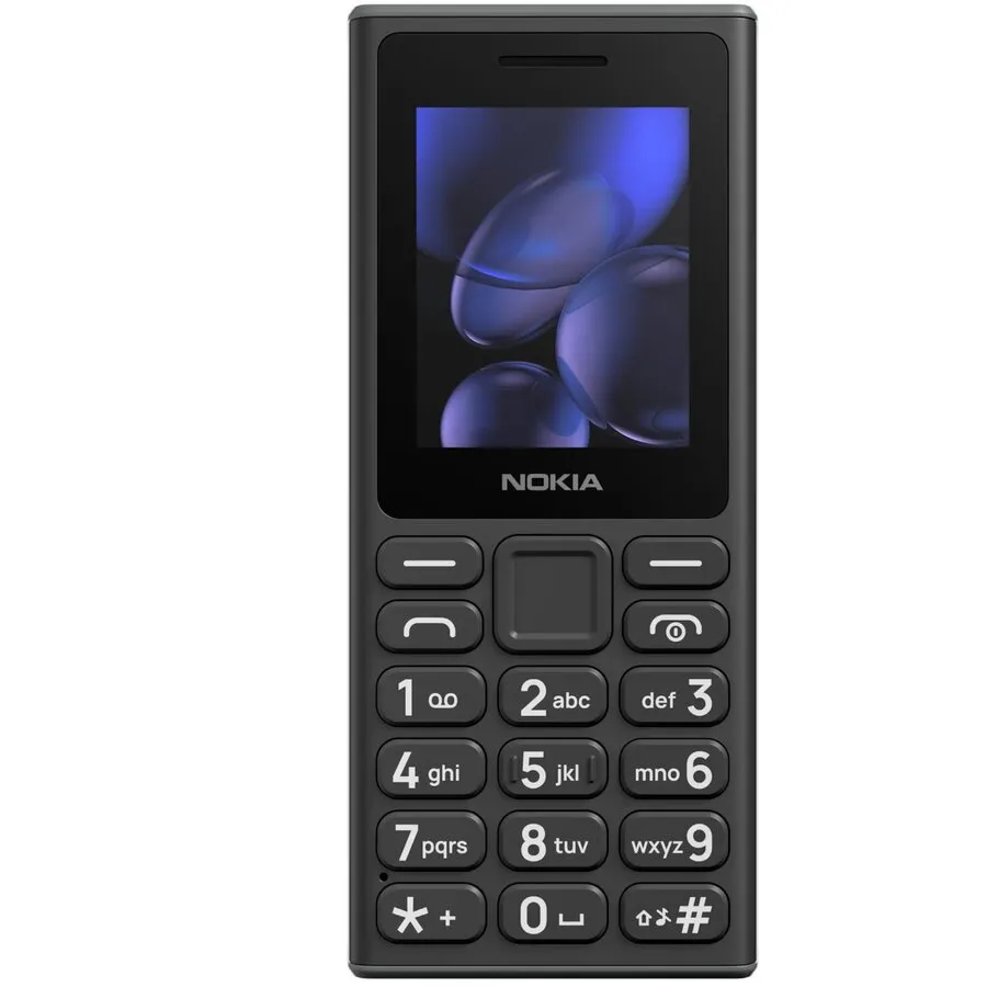 Electronice & electrocasnice - Telefon mobil clasic Nokia 105 de culoare neagră cu taste ecran color de 2.0 inch și funcție Dual SIM