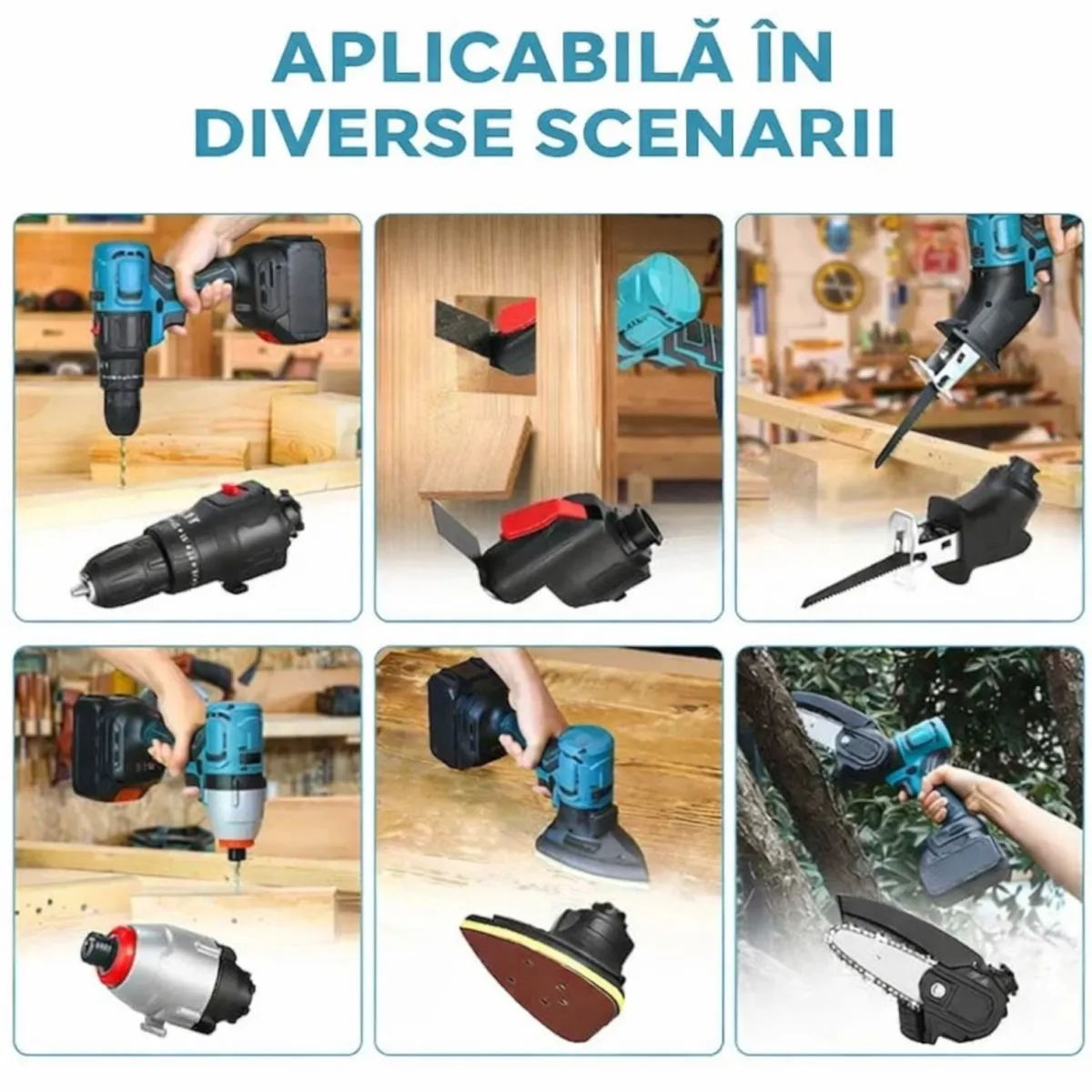 Trusă scule multifuncțională șase în unu cu acumulator de patruzeci și opt volți din gama Bibica Edition [1]