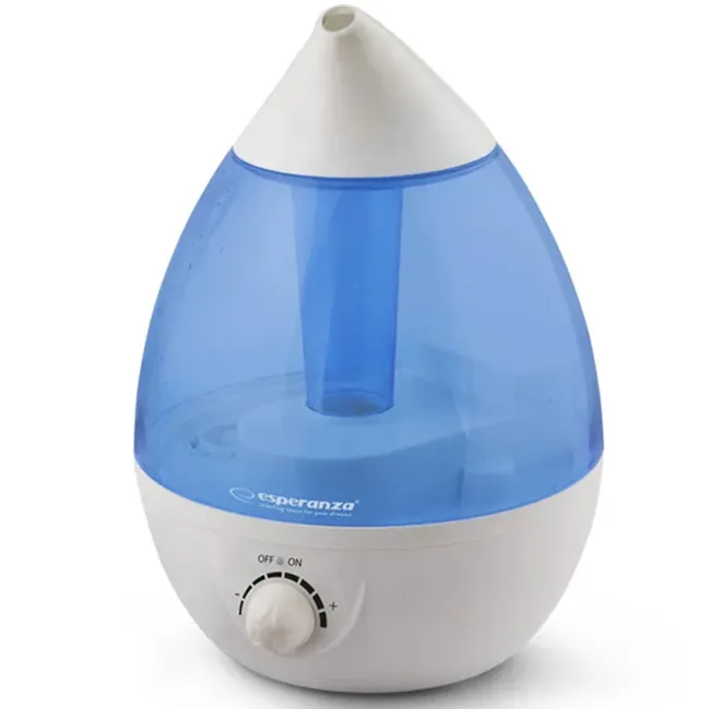 Umidificatoare aer - Umidificator de aer cu ultrasunete Esperanza Vapori EHA005 de culoare alb cu albastru cu rezervor de 2.6 litri