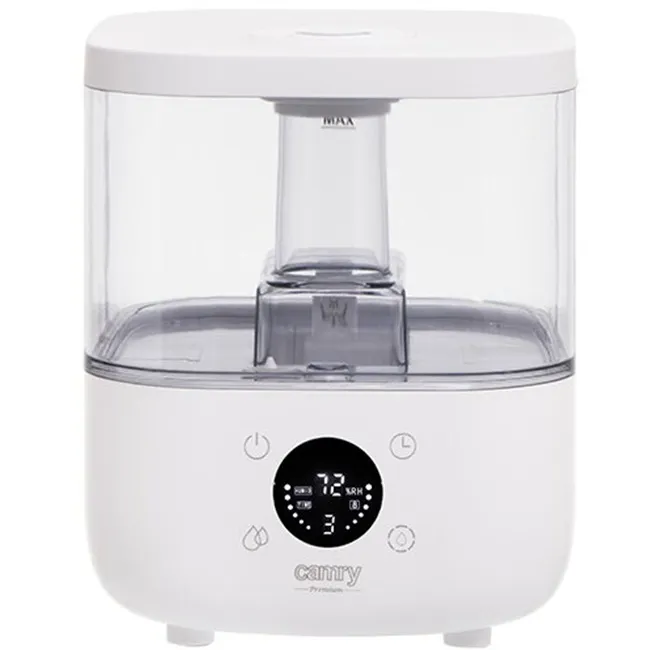 Electronice & electrocasnice - Umidificator de aer cu ultrasunete Camry CR 7973w de culoare albă cu rezervor mare de 5 litri