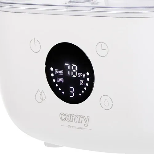 Umidificator de aer cu ultrasunete Camry CR 7973w de culoare albă cu rezervor mare de 5 litri [2]