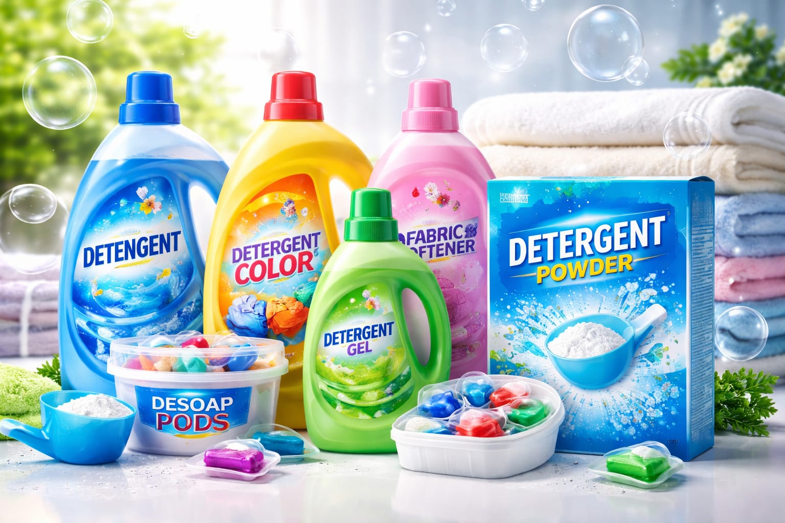 Detergenti pentru o curatare eficienta.