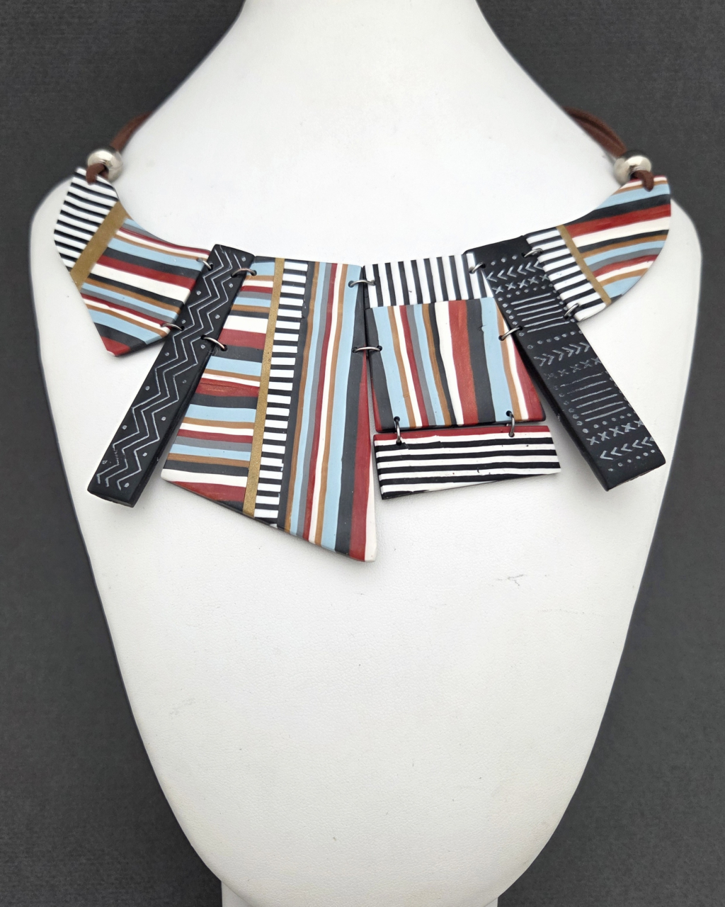 Set AFRICA - Colier statement handmade din lut polimeric [3]
