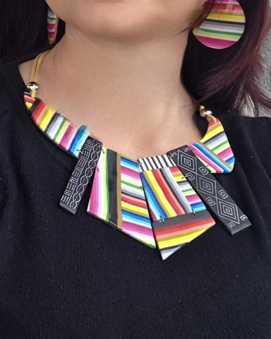Set AFRICA - Colier statement handmade din lut polimeric [1]